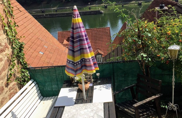 W3. Neckarblick, nature, old town, former supply house of Hirschhorn Castle.