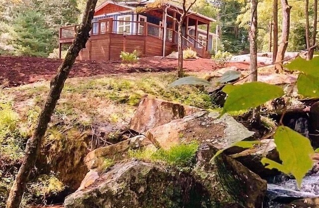 Wake up to a waterfall. Near Dupont, Brevard, Hendersonville.