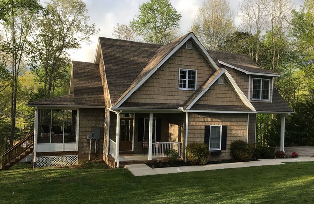 Waterfront home just steps away from a quiet cove and a 2 slip dock