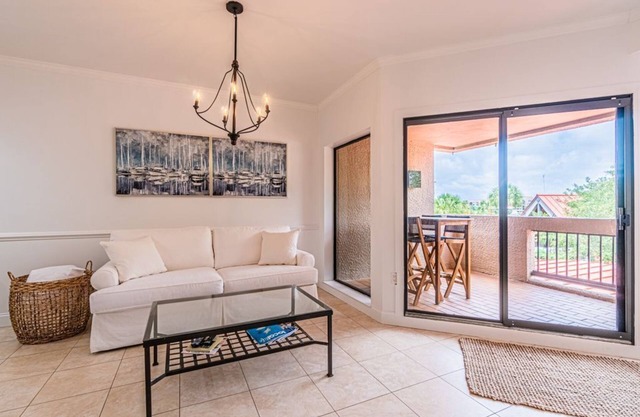 Waterfront Villa Steps from Shops with Marina View