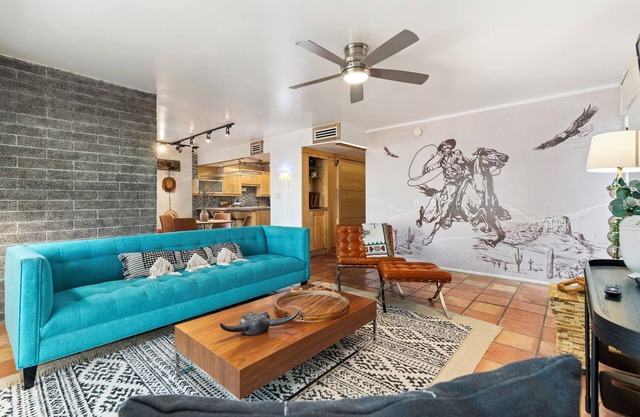 Welcome to your Charming Cowboy themed 2-bedroom townhome in Scottsdale, Arizona