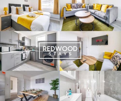 Well-Equipped Serviced Apartments in Aldershot Town Centre, Free WiFi By Redwood Stays