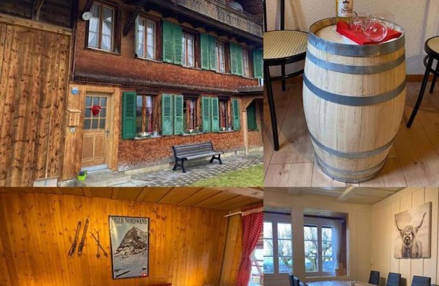 Wohnen mit Blick auf Eiger - ehemaliges Bauernhaus - 2 Schlafzimmer