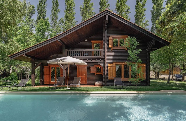 Wooden house with private pool - Prado do Xisto