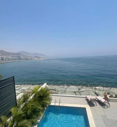 Al Dhaid Villa | سحر المحيط لتأجير بيوت العطلات ocean magic luxury 4BR villa with privet pool, direct sea view,sharm-Al Dana Villa, Al Dana island by ocean magic holiday homes