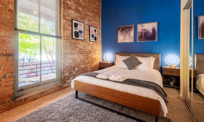 Downtown Apartment | 100 Year-Old Historic Brick 2BR Loft -Large Patio1