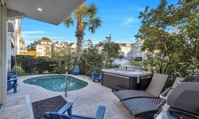 Palmetto Dunes House | 114 Sandcastle @ Folly Field Beach | Pool & Spa | Golf Cart | Game Room | Elevator