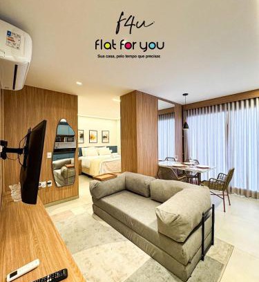 Setor Bueno Apartment | #1401S# Flat decorado e completo no Setor Bueno