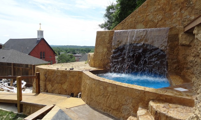 East Dubuque House | 1850 Cabin Home, Waterfall, Family Getaway, Corporate Party, Weddings