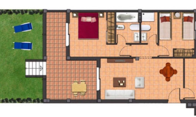 La Linea de la Concepcion House | 2 bedroom apartment with garden block 1 (Apartment 1)