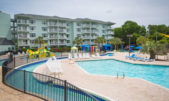 North Litchfield Beach Condo | 2 bed, 2 bath Renovated Lake-View End Unit at Litchfield by the Sea