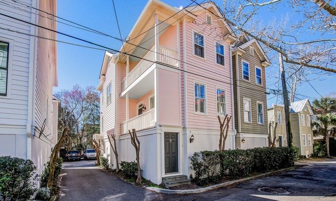 Harleston Village House | 2-story downtown Charleston house with balcony, washer/dryer, central AC, WiFi