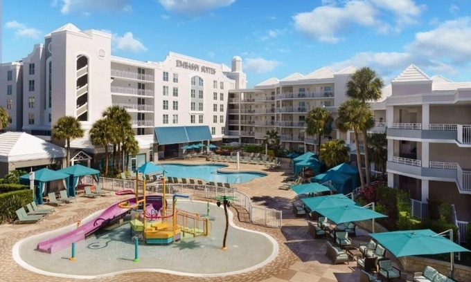 Florida Central Atlantic Coast Hotel | 2 Suites for Families w/Kids' Water Slide Access Close to Theme Park Magic