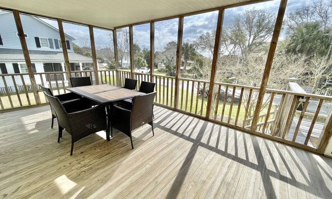 Sullivan's Island House | 2023 UPDATES! Classic Style Sullivan's Island Beach House - ONE BLOCK TO BEACH!