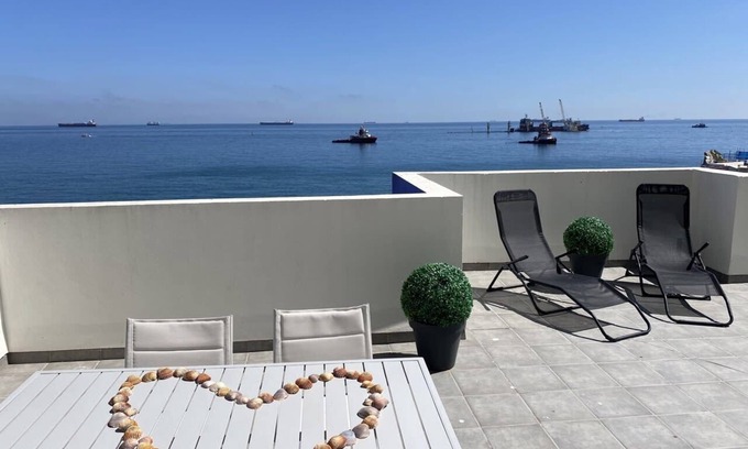 Gibraltar Apartment | 2BR with beach view terrace, paradise found