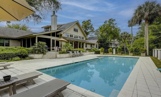 Beach Lagoon House | 30 W. Beach Lagoon-Golf Course Views, Pool, 2nd row (147 yards) to the ocean
