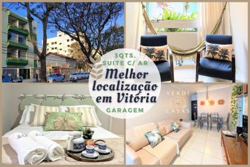 Jardim da Penha Apartment | 3qts, AR na suíte, Wi-Fi 280Mb a 500m Praia