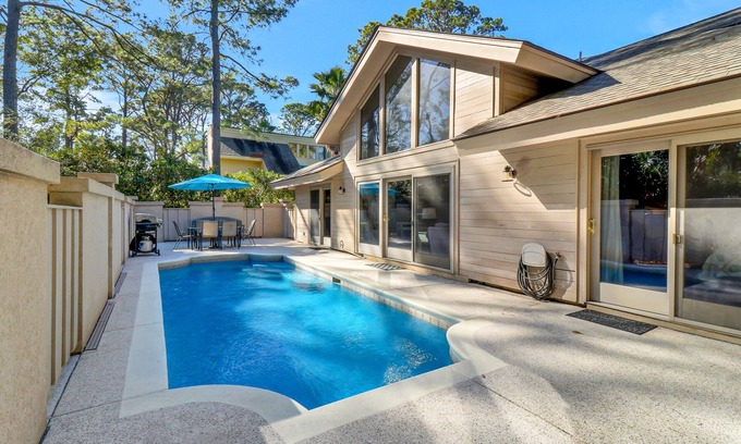 South Beach House | 3rd Row Ocean - Dog Friendly Sea Pines Home w/FREE Pool Heat Seasonally!