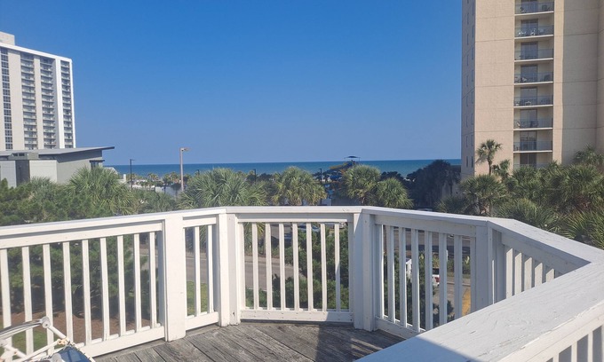 Arcadian Shores Condo | 4 Bedroom, 3 bath Oceanview Villa - Gated Community