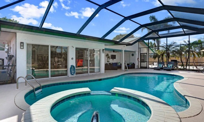 Naples Park House | 4 Bedroom House, Heated Pool, 800 sqft Game Room