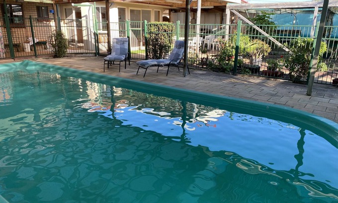 Port Vincent House | 4 or 5 bedroom home with solar heated, undercover outdoor pool. Pet friendly.