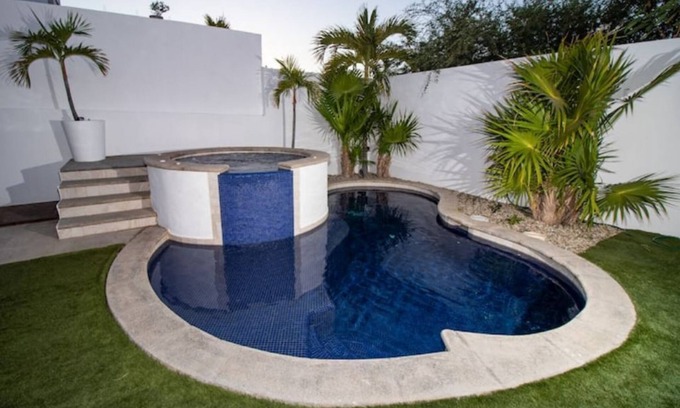Pedregal House | 4BR/4BA Pedregal Villa w/HotTub+Private Heated Pool-Walk to Beach&Marina.PetsOK