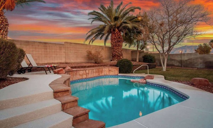 North Las Vegas House | 4BR Pool, Spa & Retro Arcade Polished Vegas Stay
