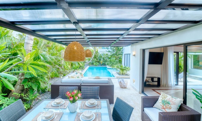 Punta Cana Village Villa | 4BR villa Bohemia private POOL & SPA - Punta Cana