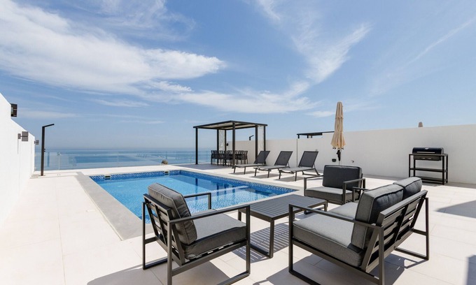 Sharm Villa | 4BR Villa with Arabian Gulf, Mountain, Community Views and Heated Pool