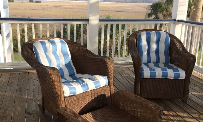 Oceanmarsh Subdivision Cottage | 5 BR With Fantastic Views on Harbor Island, SC., Golf Cart, Wi-Fi, Beautiful!