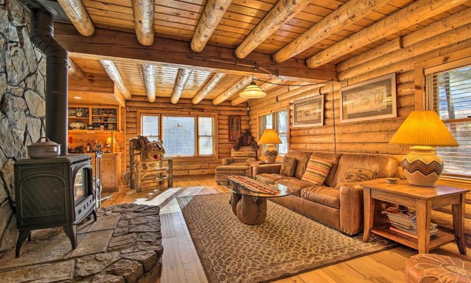 Arnold House | 5 Mi to Hiking Custom Cabin with Deck in Arnold!