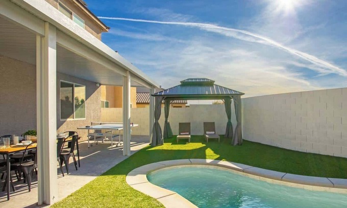 North Las Vegas House | 5BR Powerhouse: Private Pool, Game Room & More!