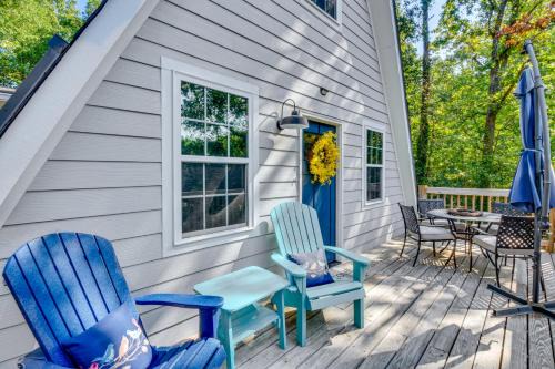 Anderson House | A-Frame Anderson Cabin Half Mi to Lake Hartwell!