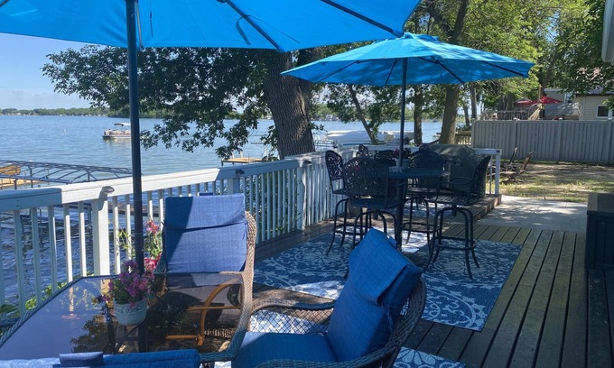 Clay County House | A fun fall retreat! Near Okoboji, Lakeside Home on Lost Island Lake