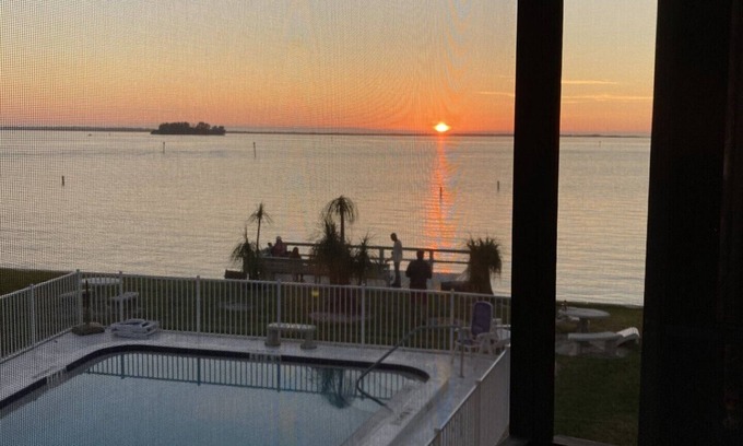 Dunedin Condo | A little piece of paradise with a heavenly water view! Returns to rental market!