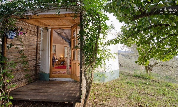 Lanjaron Cabin | A majestic Almond Yurt located in the Sierra Nevada mountains.