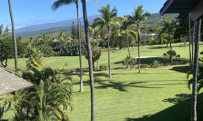 Keauhou Apartment | A Plush Two-level Condo with Ocean and Golf Course Views From its Lanais