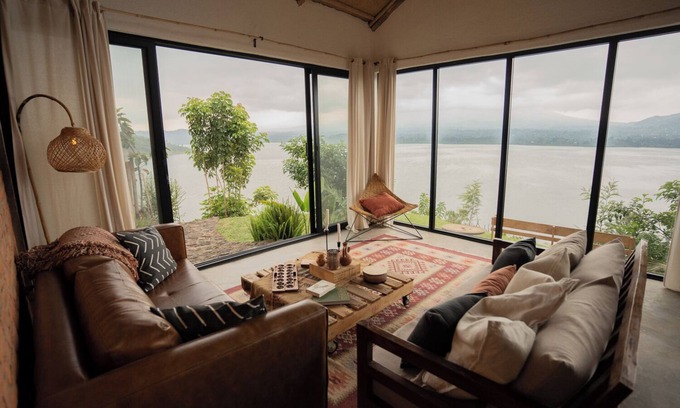 Ruhondo House | A unique loft style home in Rwanda, overlooking lake Ruhondo and the 5 volcanoes