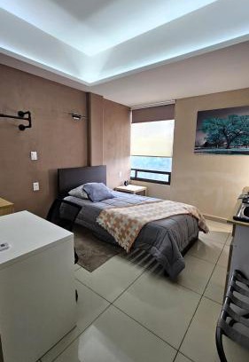 Cuautitlan Izcalli Apartment | A01 Premium Mini Suite WHITE Cocina Terraza Companies Work Teams 1-2 PAX