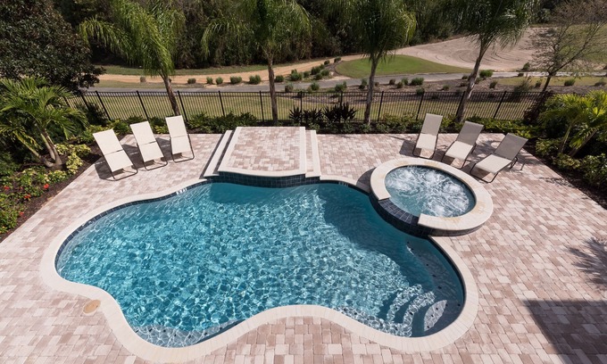 Reunion House | Access to 3 Private GOLF COURSES+2 Waterparks+POOL & SPA+Gameroom+THEATER+Disney