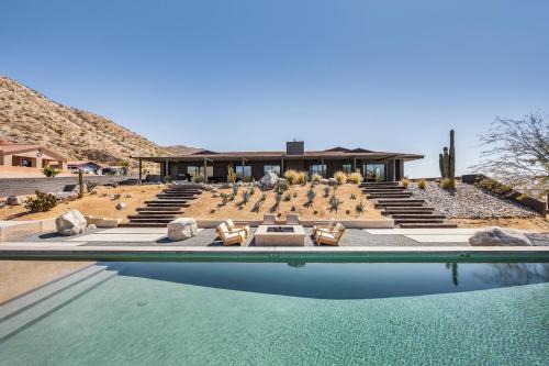 Desert Hot Springs House | Addendum Estate - 2 Pools, Panoramic Views & Luxe Privacy for Groups