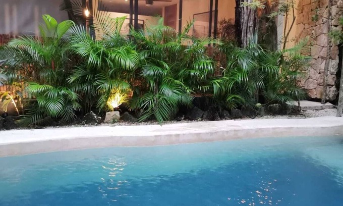 Chemuyil Apartment | Agua & Selva Luxury loft in the Mayan Jungle