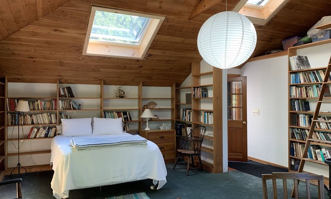 Gloucester Cottage | Airy, book-lined cottage on historic seaside estate with private beaches & more