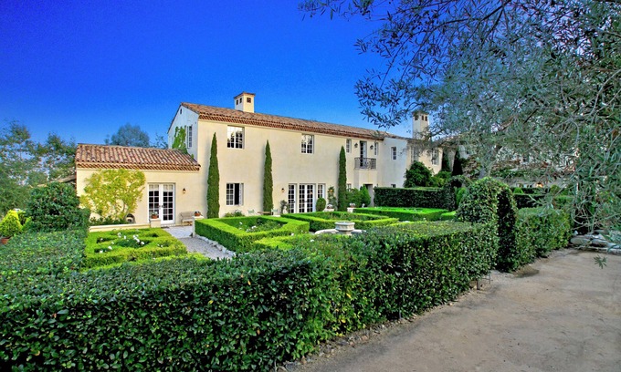 San Juan Capistrano House | Aix-en-Provence style French chateau with pool and gardens