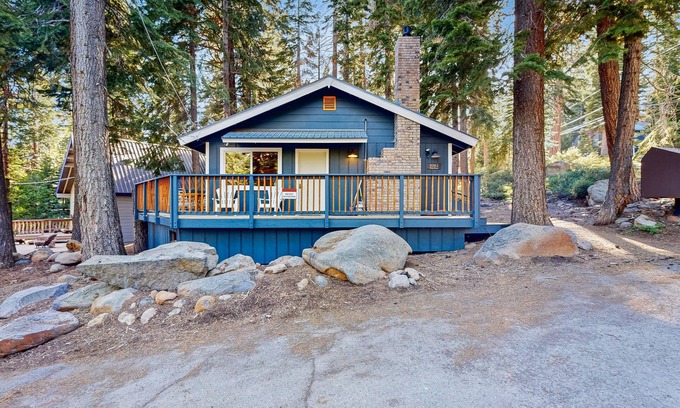 Carnelian Bay House | All-season cabin with wraparound deck - quick walk to the beach