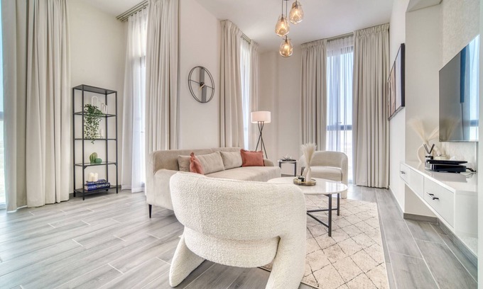 Dubai Production City Apartment | Alluring 2BR w/Assistant’s Room at Mesk 1 Midtown Dubai Production City by Deluxe Holiday Homes