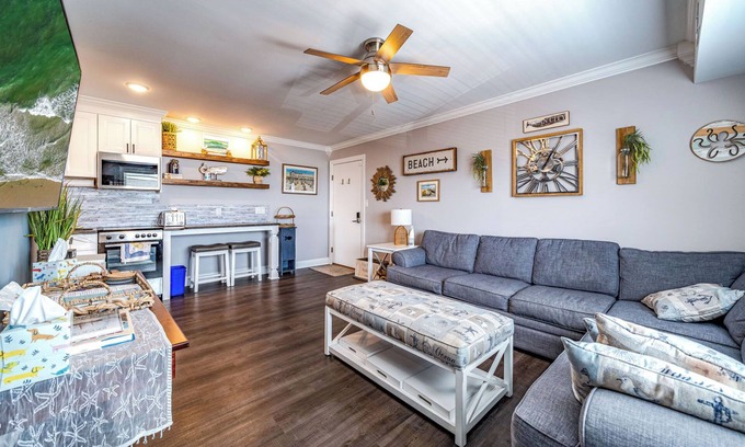 North End Condo | Almost Beachfront 2BR Condo/Ocean Views, Pool & Elevator in the Heart of OCNJ