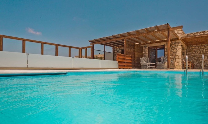 Karpathos Villa | Amazing Karpathos Apartment | Apartment Xi | 1 Bedroom | Private Veranda with.