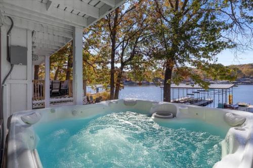 Gravois Mills House | Amazing Lake Experiences! Private Hot Tub, Aamazing Dock, Firepit & Two Layers of Decks