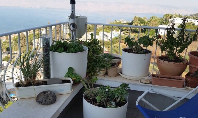 Tiberias Apartment | Amazing Sea of Galilee View Room